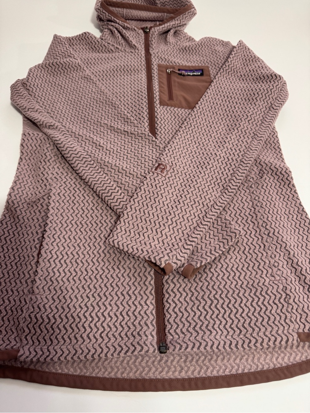 Patagonia R1® Air Full-Zip Hoody Women's Small light purple - Picture 5 of 7